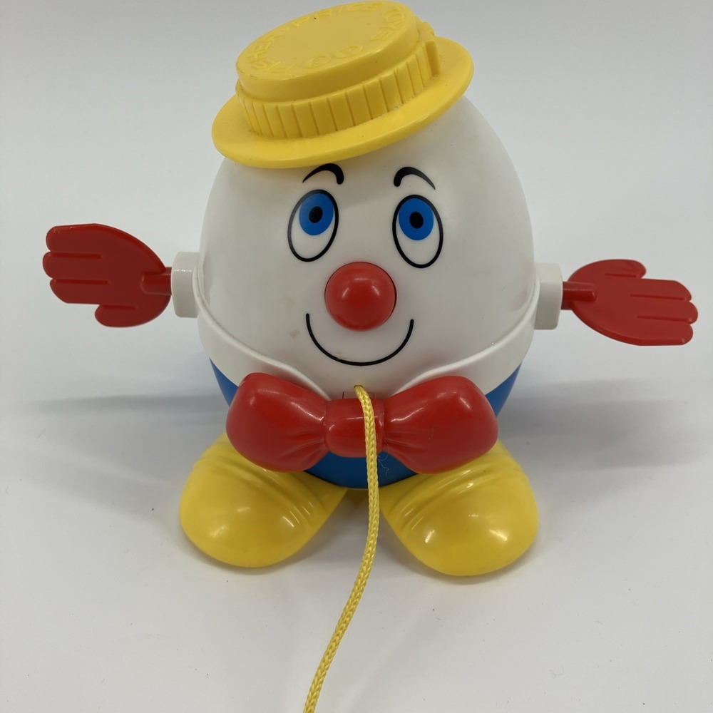 Vintage Fisher Price Humpty Dumpty Pull Toy #736 - Picture 3 of 6